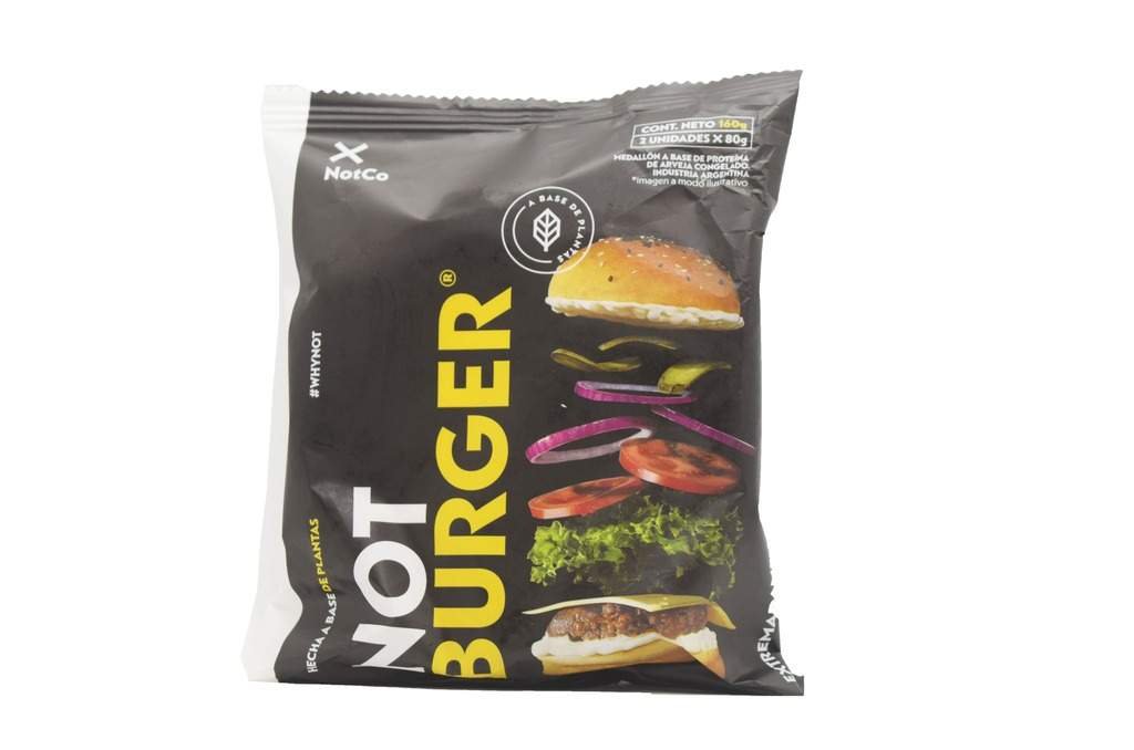 Hamburguesa Vegana  "not Burger" Hecha A Base De Plantas X 160gr 2u