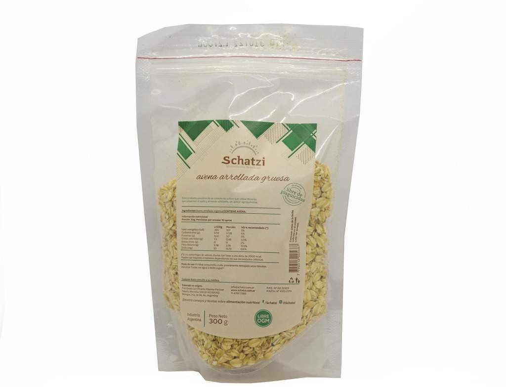 Avena Arrollada  Gruesa "schatzi"agroecologica 300g