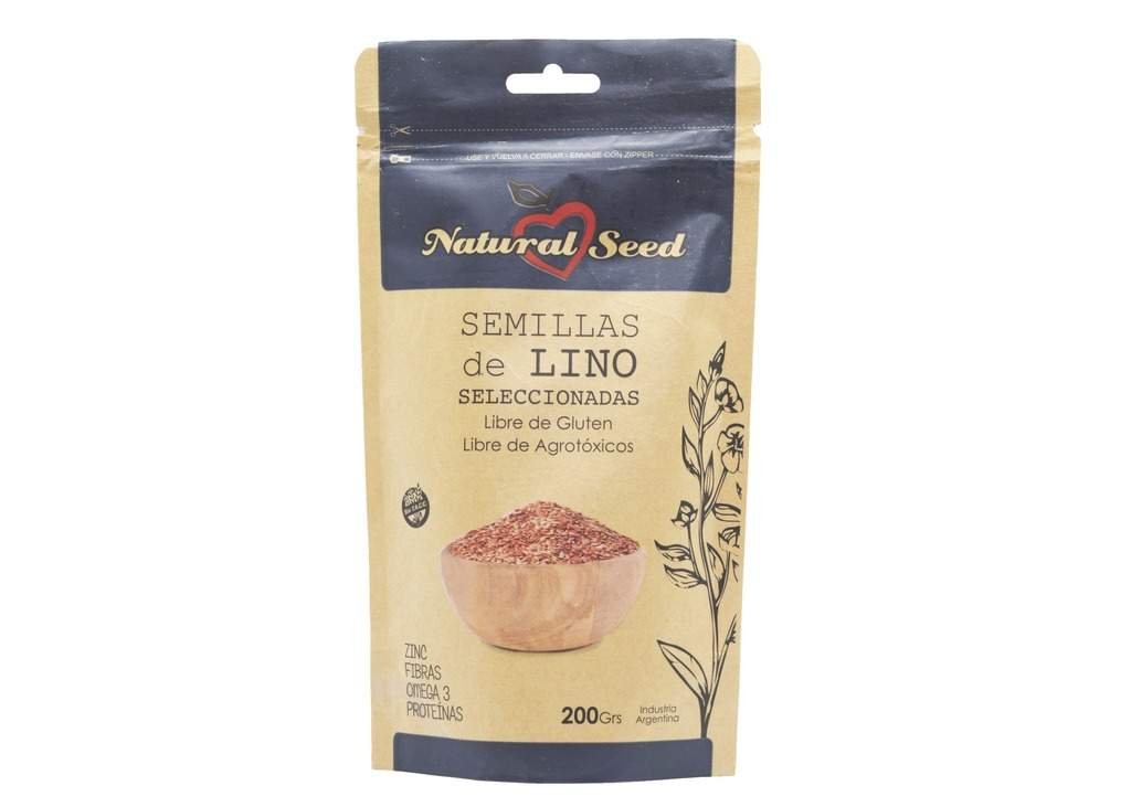 Semillas De Lino  "natural Seed" Agroecologico  200gr