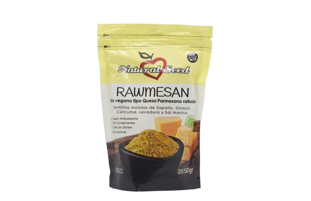 Queso Rallado Vegano  "natural Seed" Rawmesan Parmesano Agroecologico 150gr