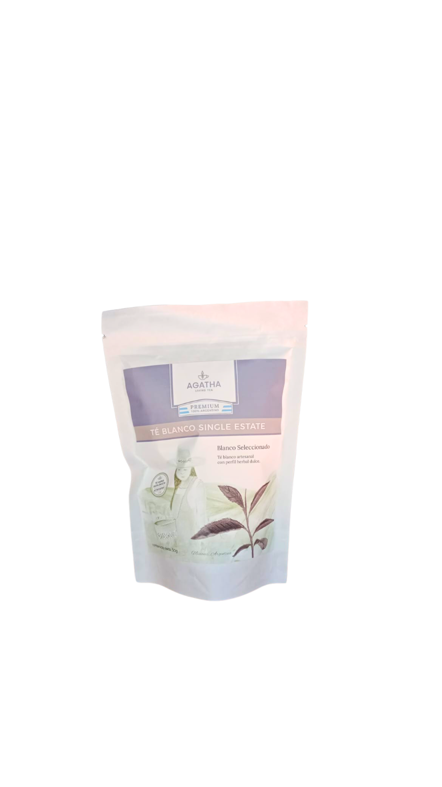 Te De Autor "agatha" Blanco Single Estate (te Blanco Artesanal Con Perfil Herbal Dulce) X 50 Gr