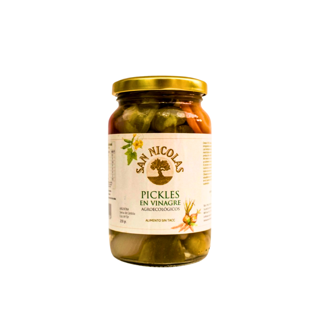 Pickles En Vinagre "san Nicolas" Agroecologicos X 250 Gr