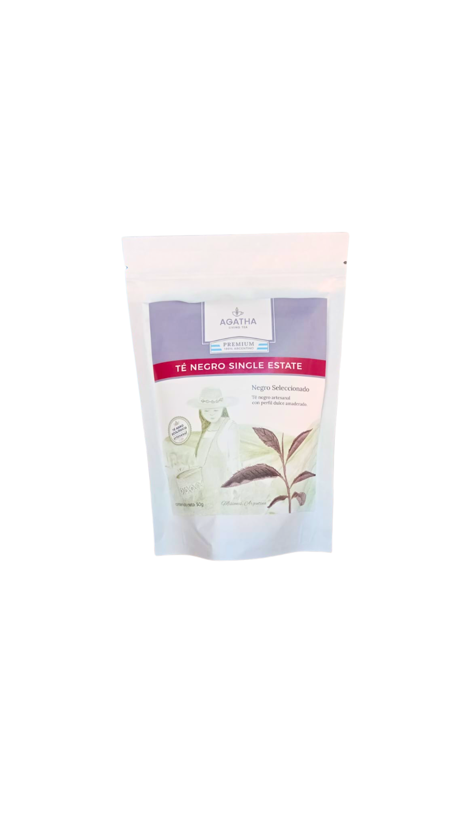 Te De Autor "agatha" Negro Single Estate (te Negro Artesanal Con Perfil Dulce Amaderado) X 50 Gr