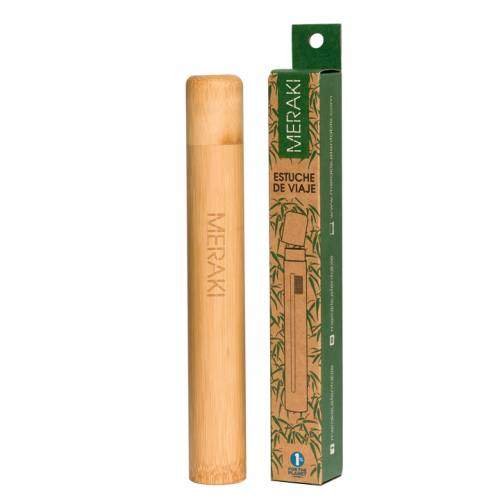 Estuche Para Cepillos "meraki" De Bambu X Un