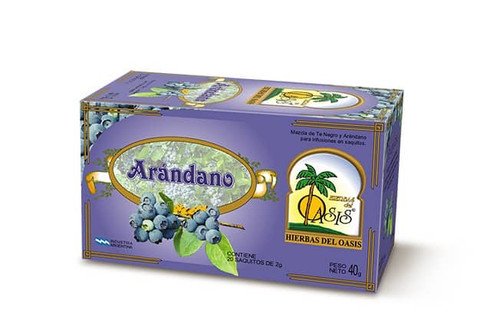 Te De Arandanos "hierbas Del Oasis" X 20 Saquitos