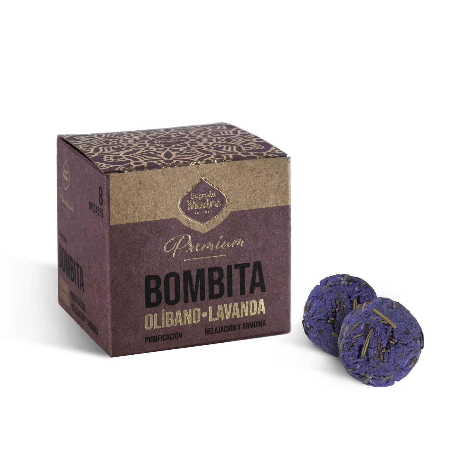 Bombita Premium "sagrada Madre" Olibano-lavanda