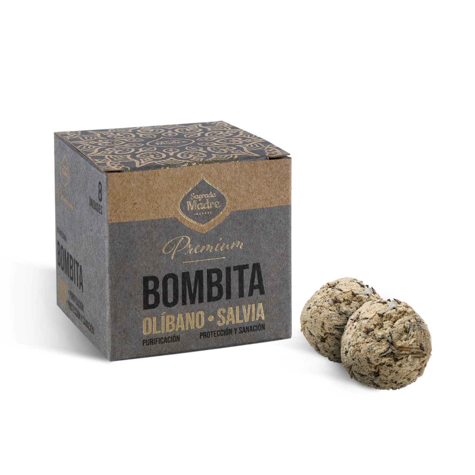 Bombita Premium "sagrada Madre" X 8 Olibano-salvia