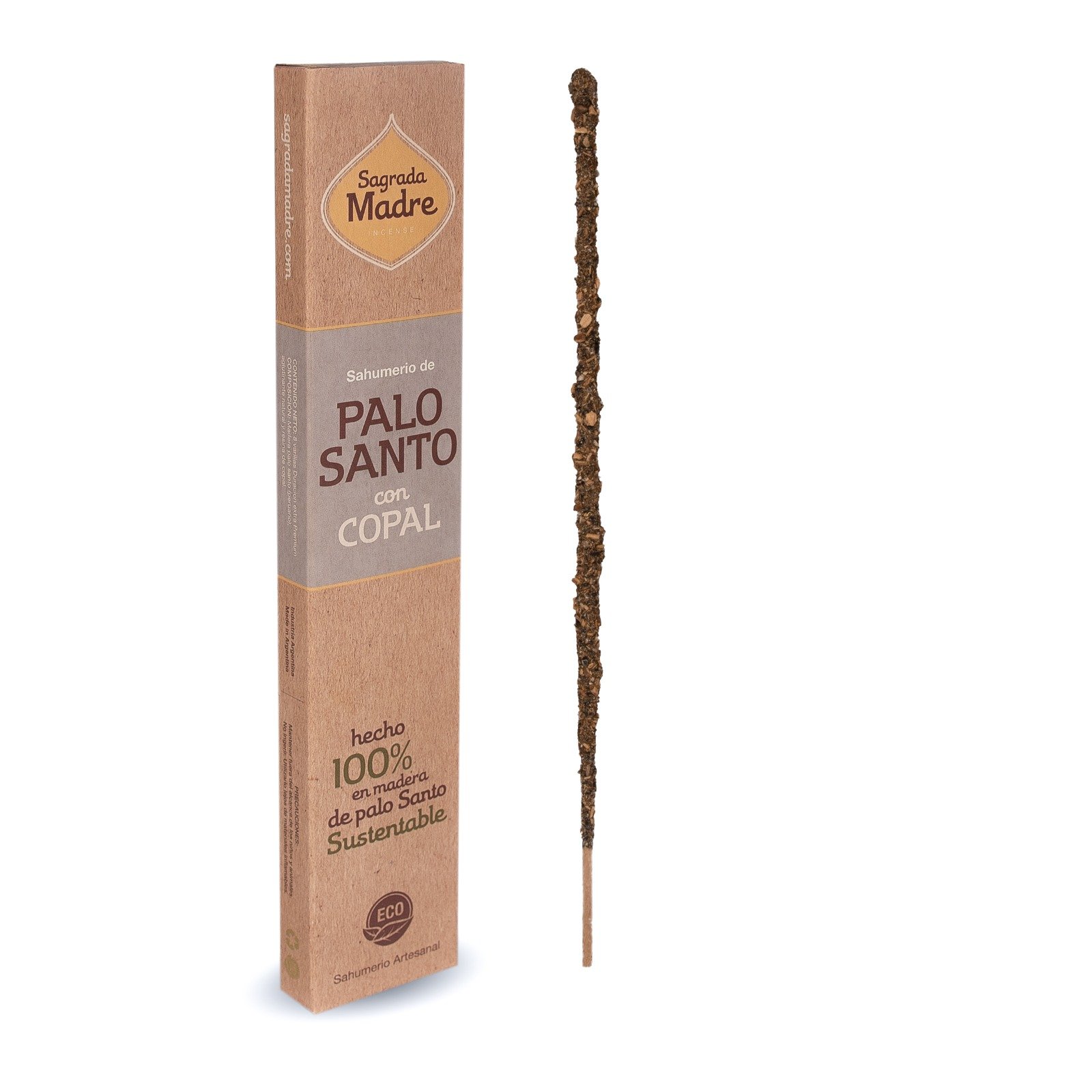 Sahumerio De Palo Santo "sagrada Madre" Con Copal X 8 Varillas