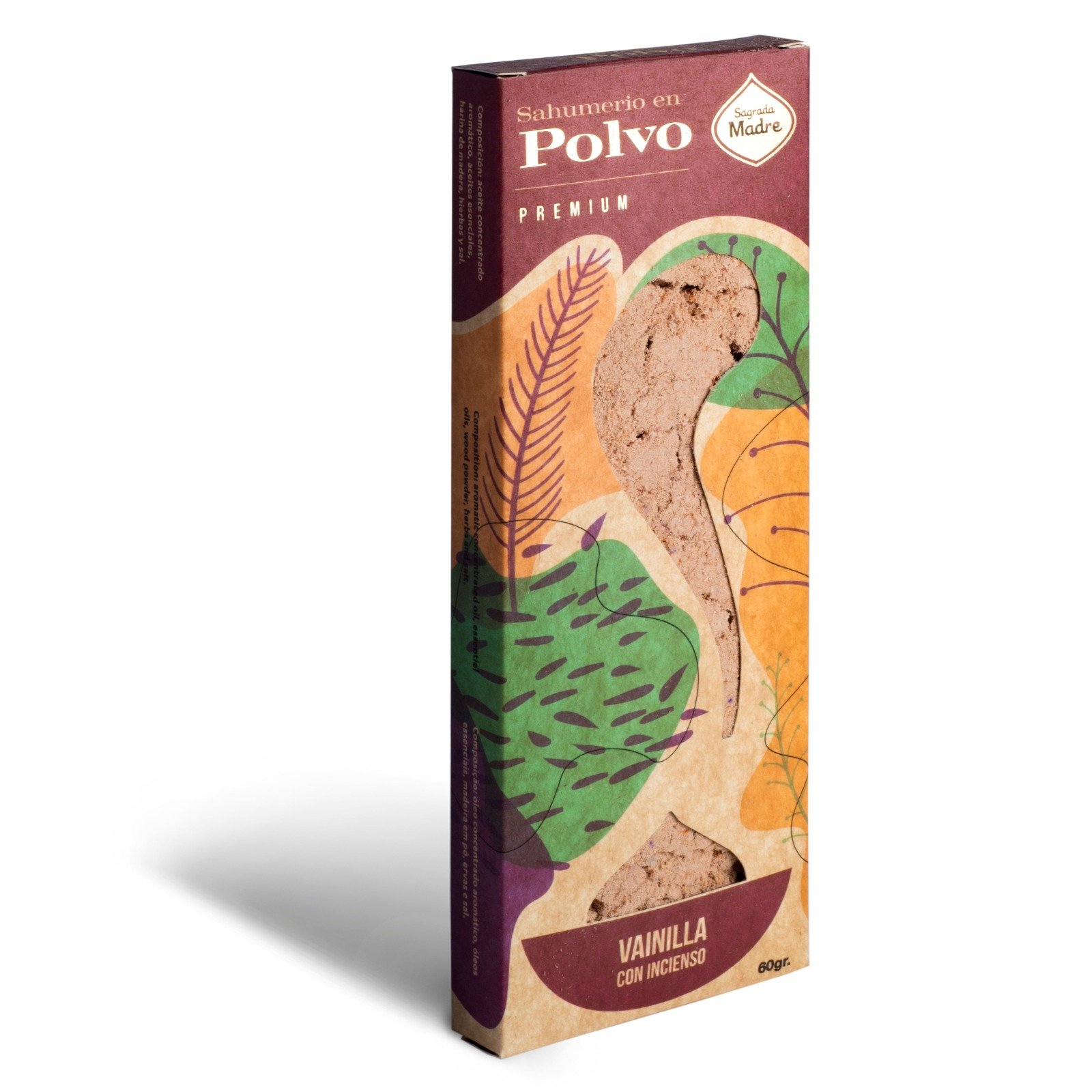 Sahumerios En Polvo "sagrada Madre" Vainilla-incienso
