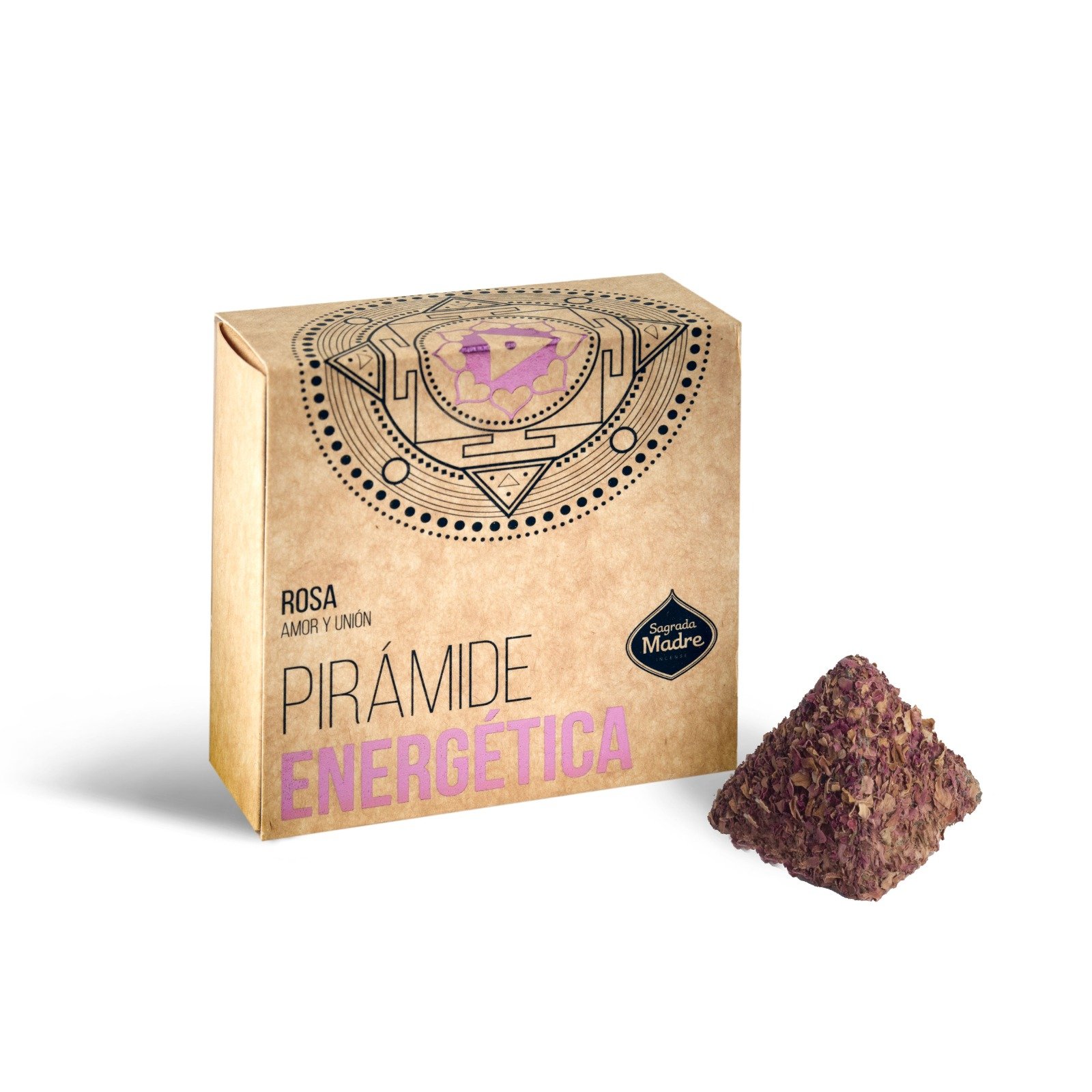 Piramide Energetica "sagrada Madre" X 4 Rosa