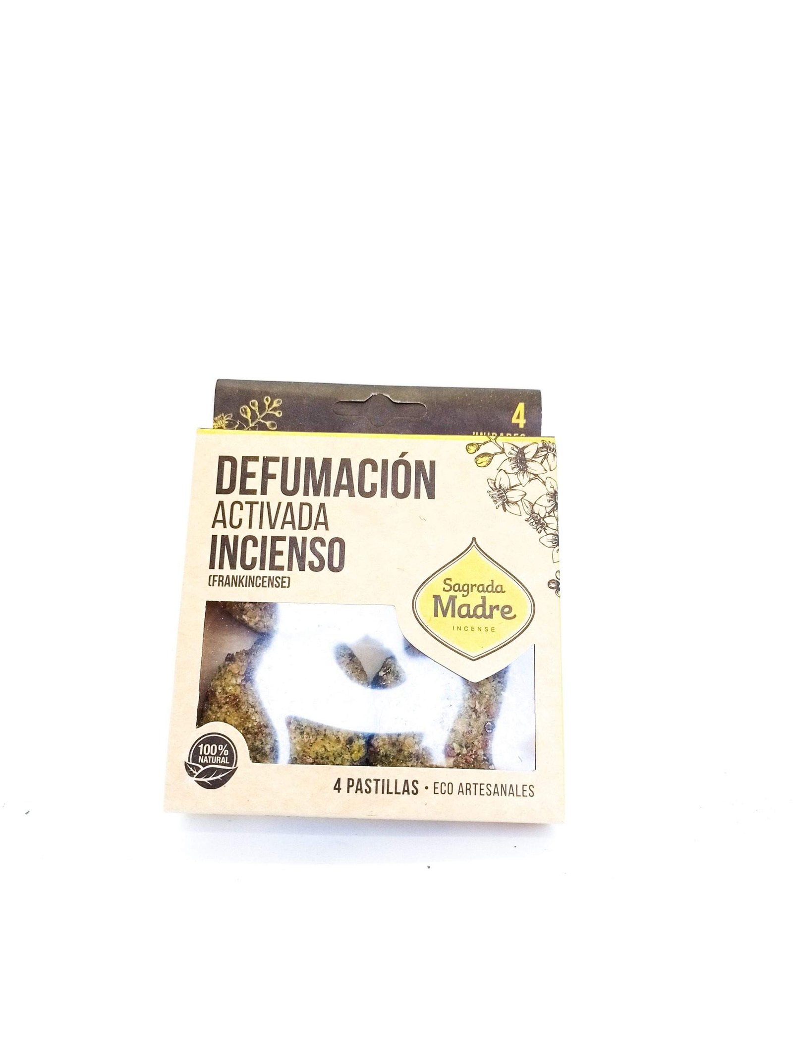 Pastilla Defumacion Activada "sagrada Madre" Incienso X4u