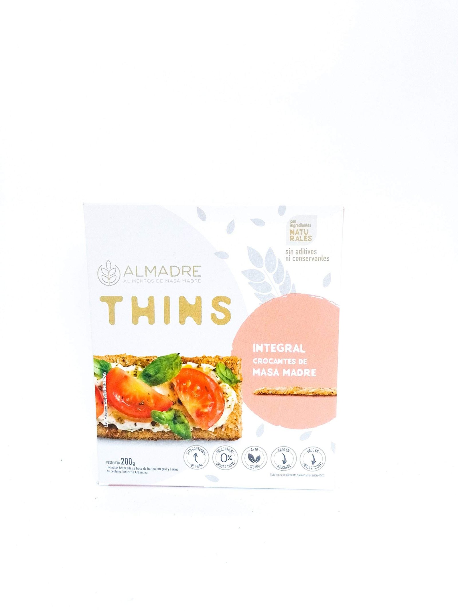 Galletas "almadre" Thins Integral Crocantes De Masa Madre 200gr