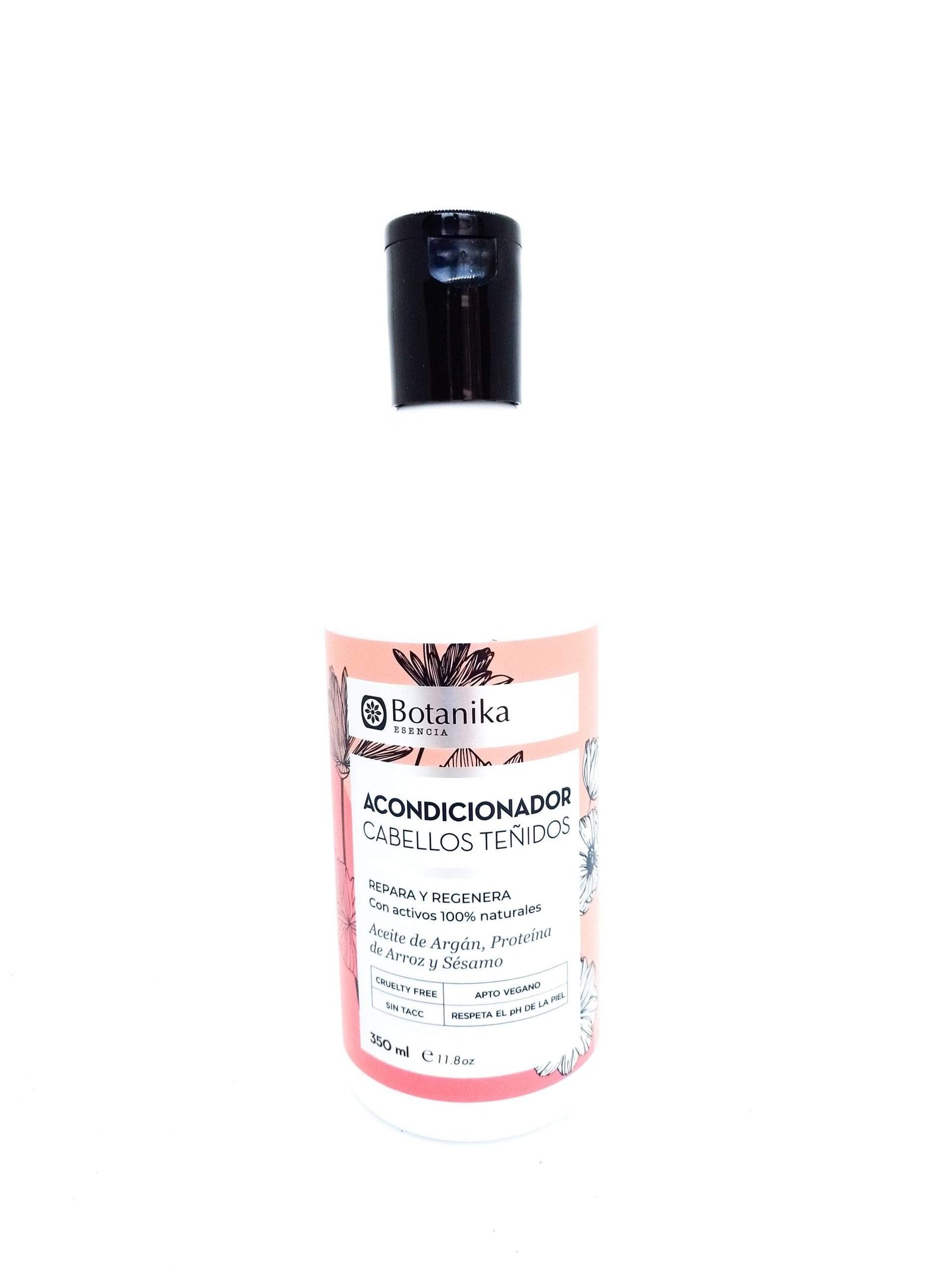 Acondicionador Cabellos TeÑidos "botanika" Aceite De Argan Proteinas De Arroz Y Sesamo 350ml