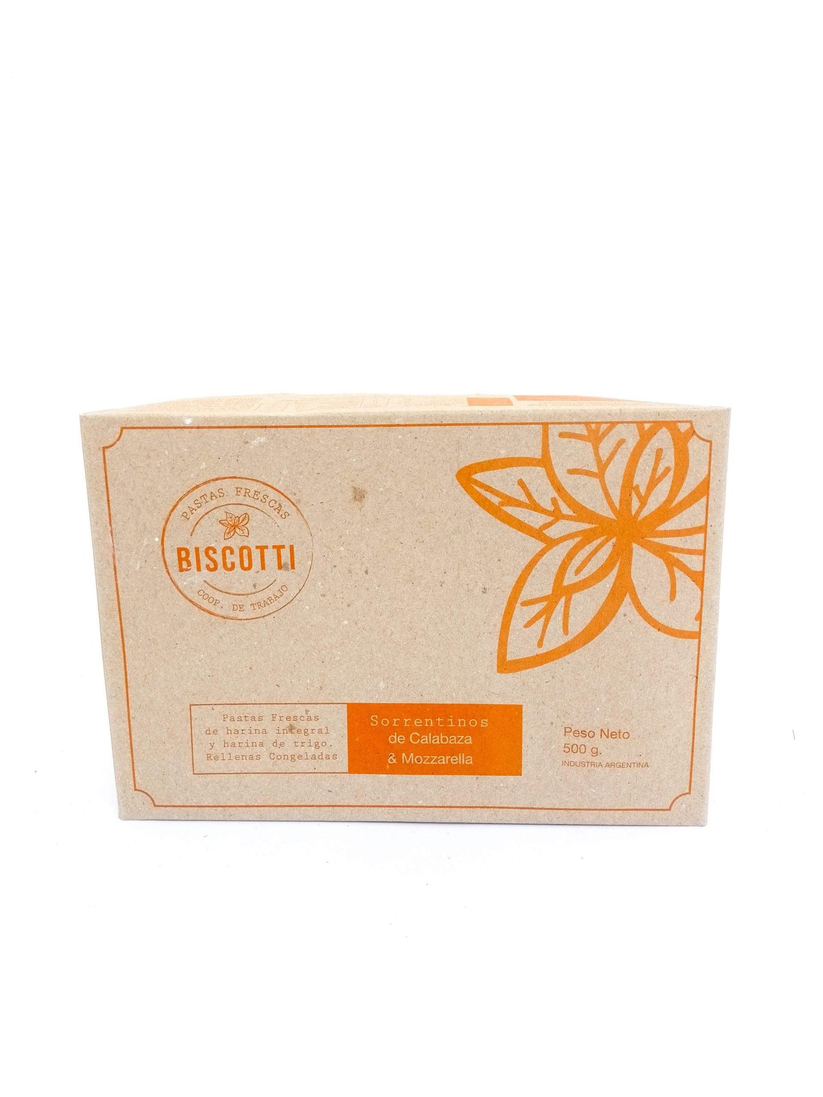 Sorrentinos "biscotti" D Calabaza Y Muzarella 500gr