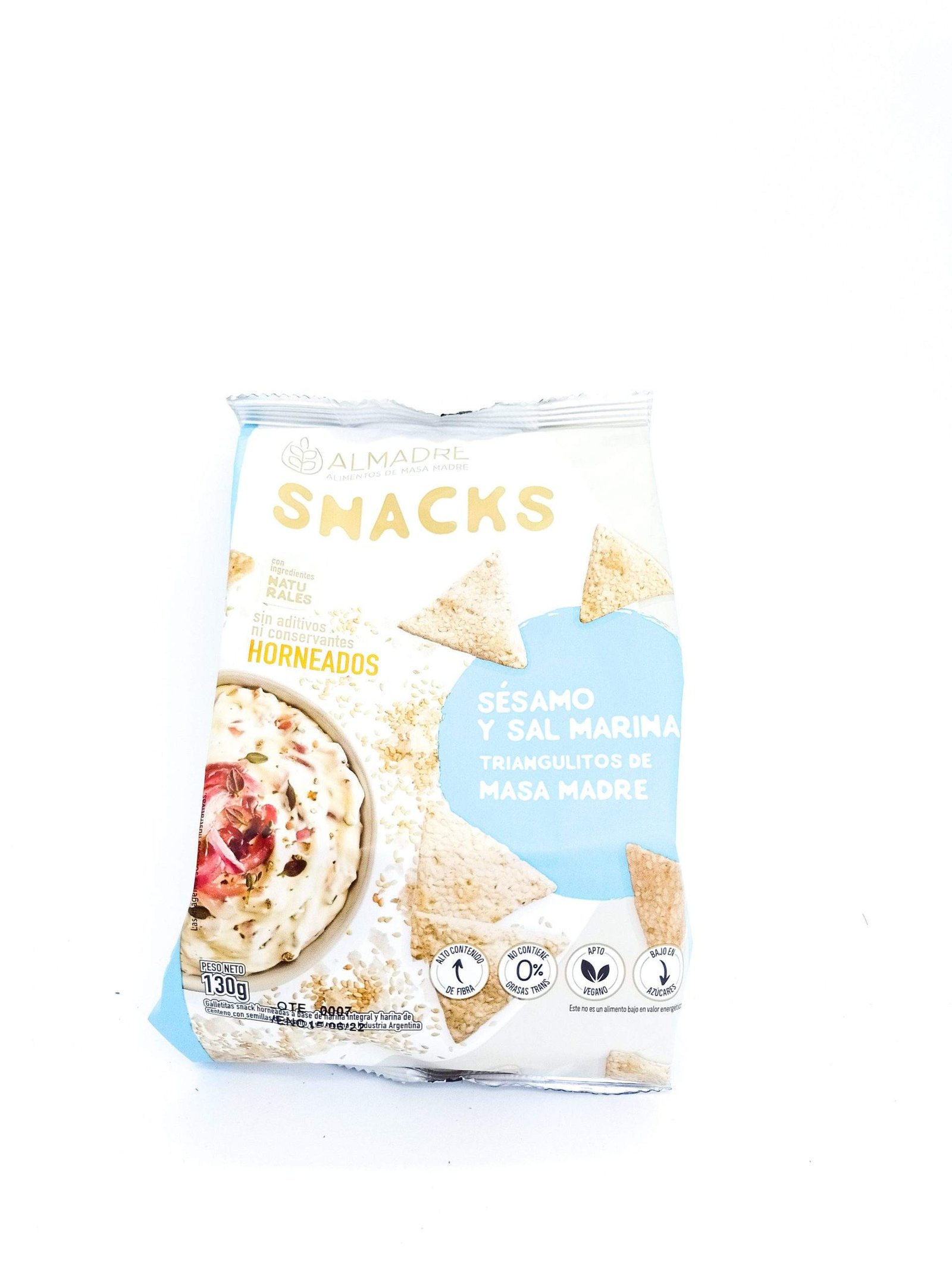 Snacks "almadre" Sesamo Y Sal Marina 130gr