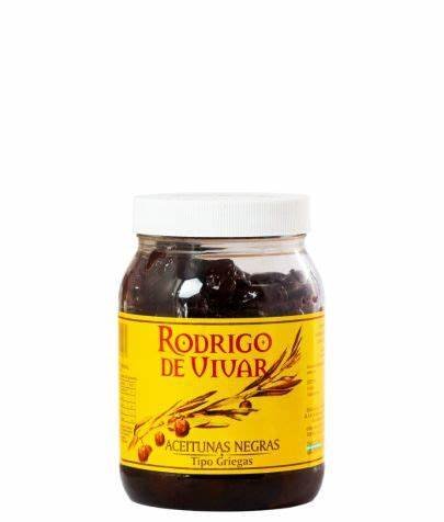 ACEITUNAS NEGRAS "RODRIGO DE VIVAR" TIPO GRIEGO X 500 GR