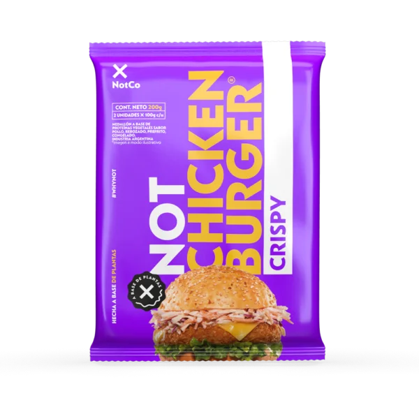 Medallon A Base De Plantas "not Co" Chicken Burger Crispy X 2
