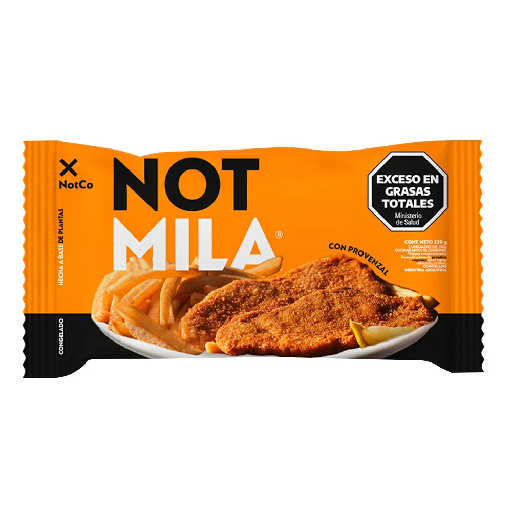 Milanesa A Base De Platas "not Co" Not Mila Con Provenzal X 220 Gr