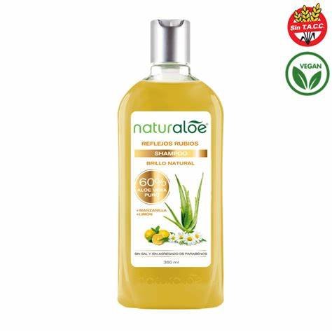 Shampoo Reflejos Rubios "naturaloe" Manzanilla + Limon