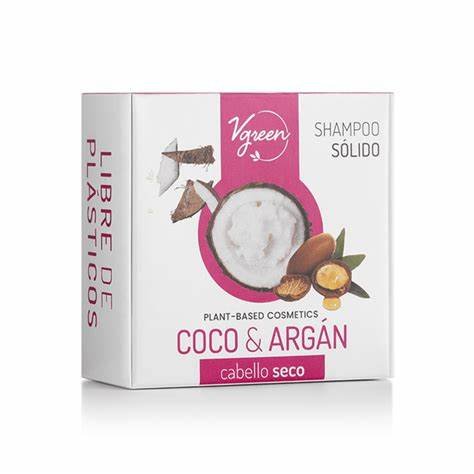 Shampoo Solido Vgreen Coco Y Argan X 60 Gr