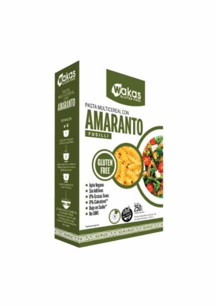 Pasta Amaranto "wakas" Fusilli. Amaranto 300 Gr