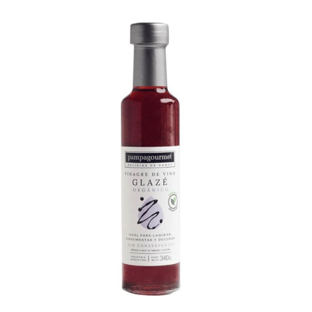 VINAGRE DE VINO MALBEC "PAMPAGOURMET" GLAZE ORGANICO 340 GR