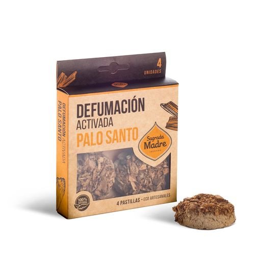 Pastillas Defumacion Activada "sagrada Madre" Palo Santo X 4