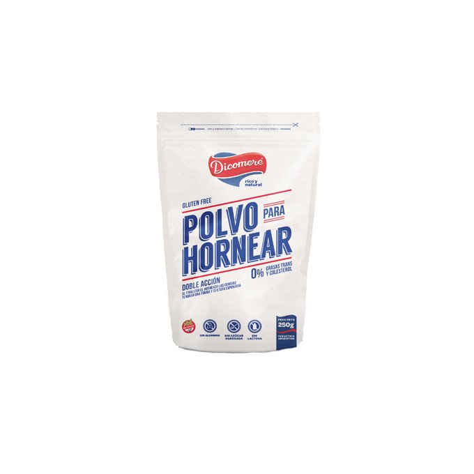 Polvo Para Hornear "dicomere" Gluten Free X 250 Gr