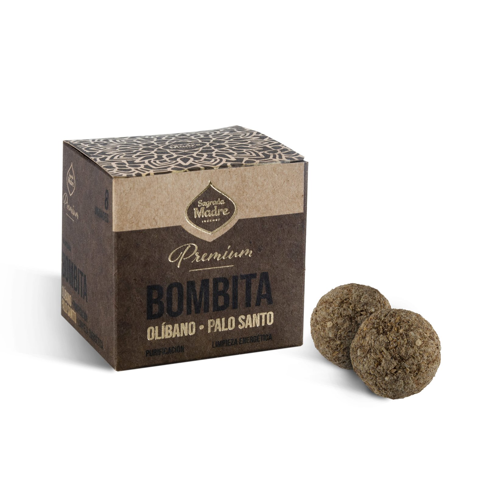 Bombitas "sagrada Madre" Linea Premium Olibano-palo Santo X 8