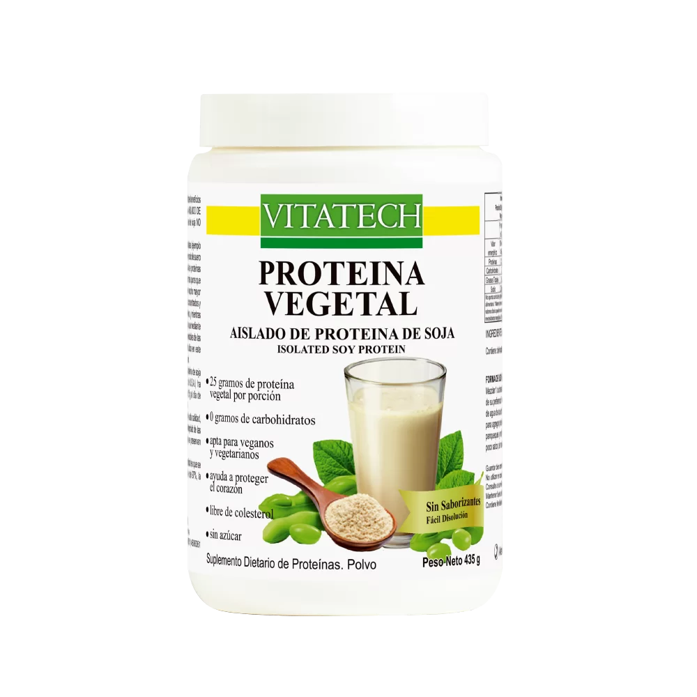 Proteina Vegetal "vitatech" Aislado De Proteina De Soja 435 Gr