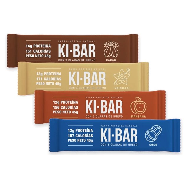 Barra Proteica Natural "ki-bar" Vainilla X 40 Gr