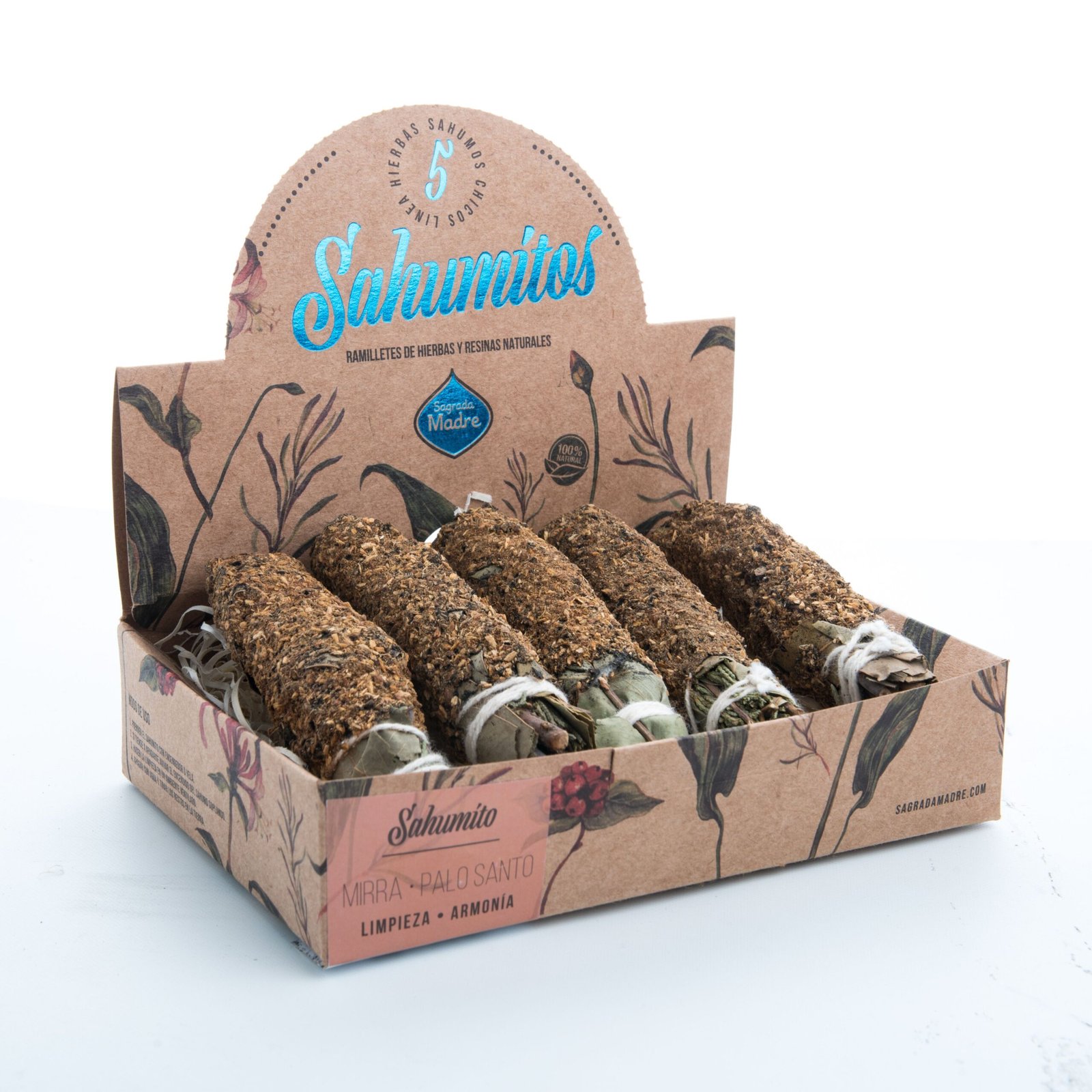 Sahumitos "sagrada Madre" Mirra-palo Santo X 5