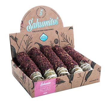 Sahumitos "sagrada Madre" Rosas Amor X 5