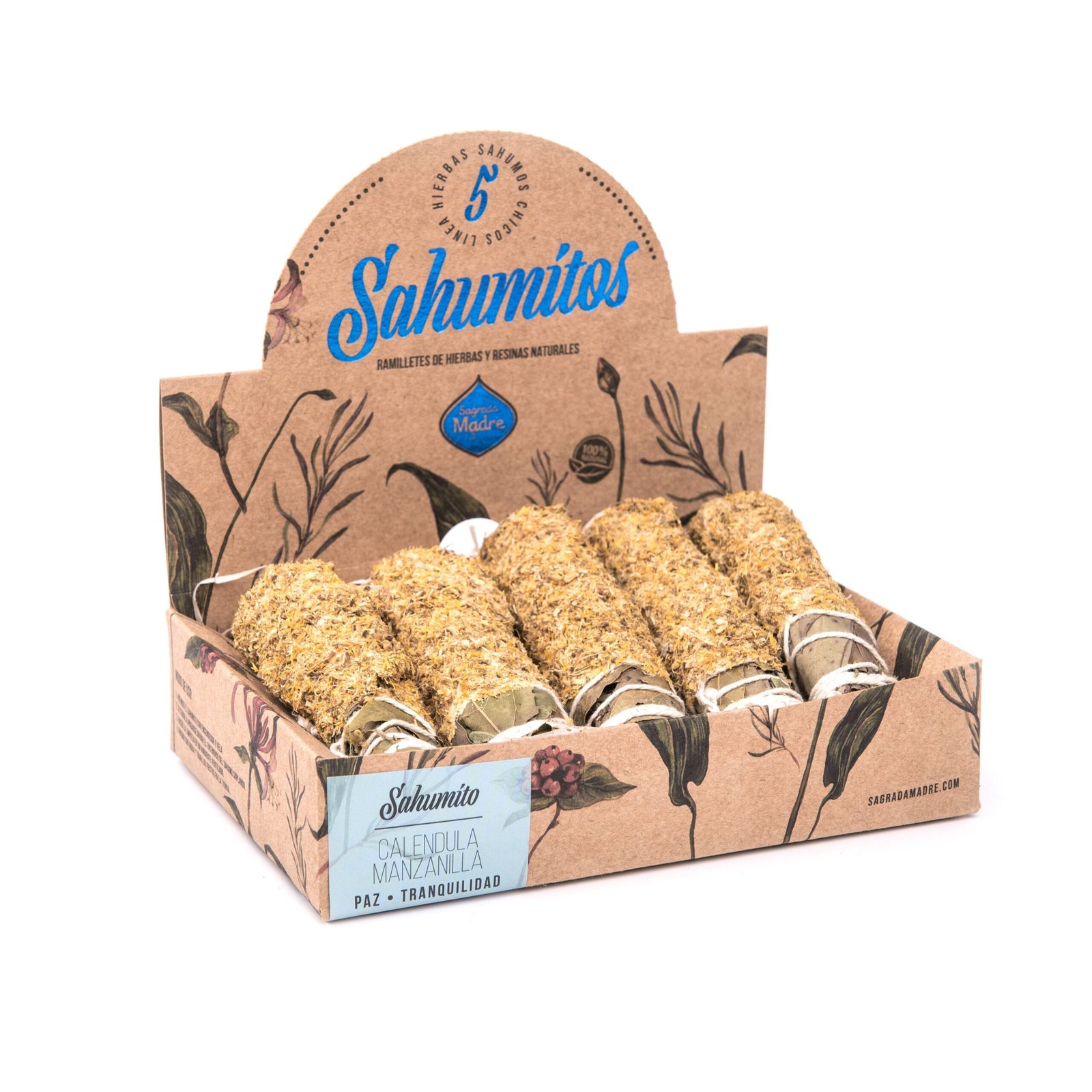 Sahumitos "sagrada Madre" Calendula Y Manzanilla X 5