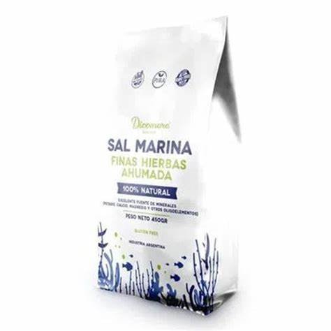 SAL MARINA "DICOMERE" FINAS HIERBAS AHUMADA X 450 GR
