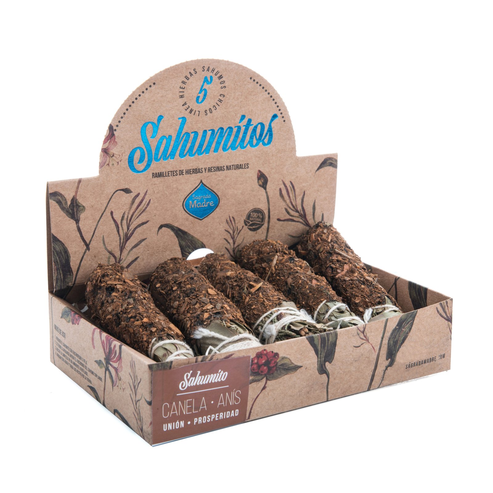 Sahumitos "sagrada Madre" Canela-anis X 5