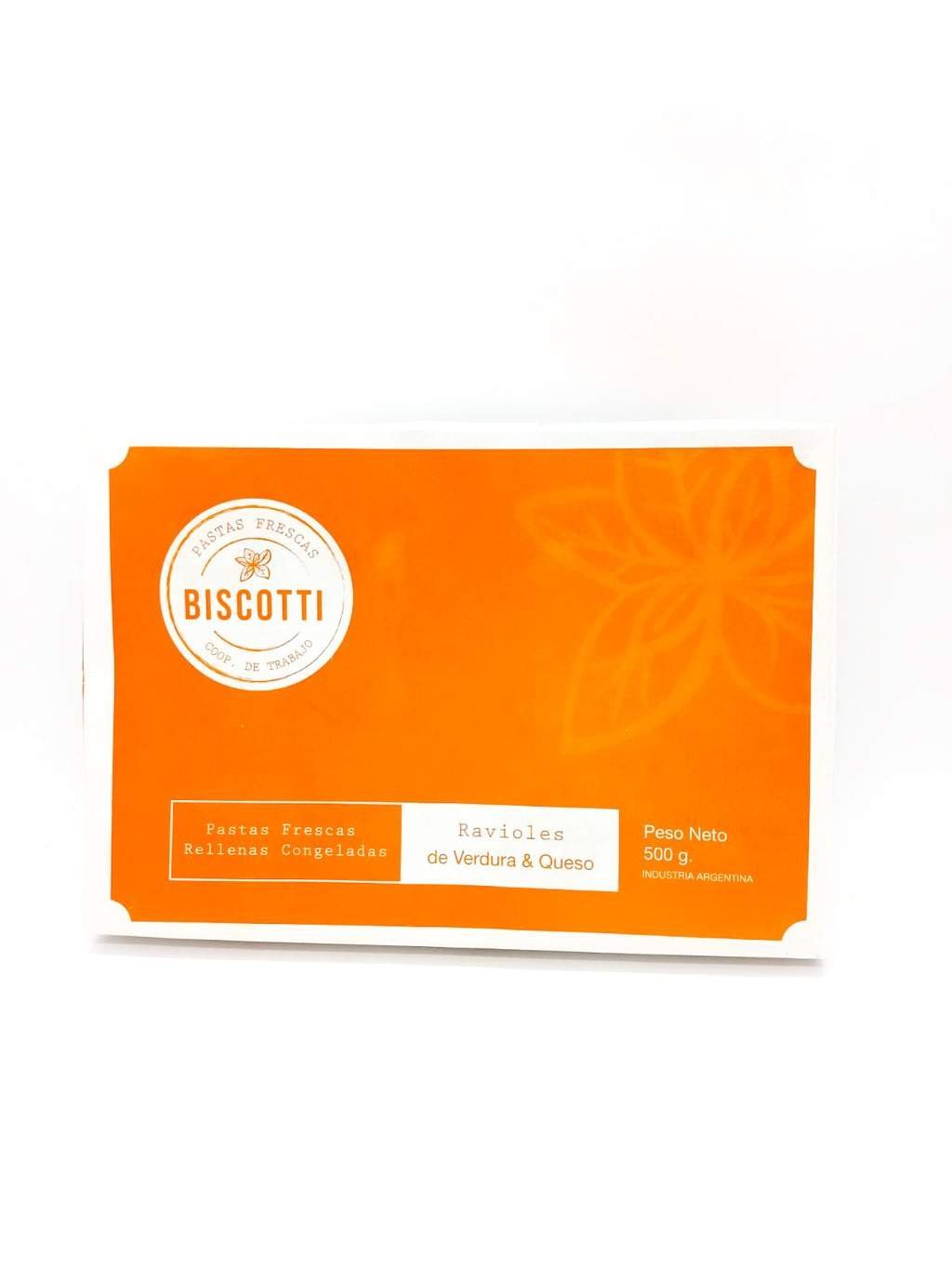 Ravioles "biscotti" Verdura Y Queso X 500g