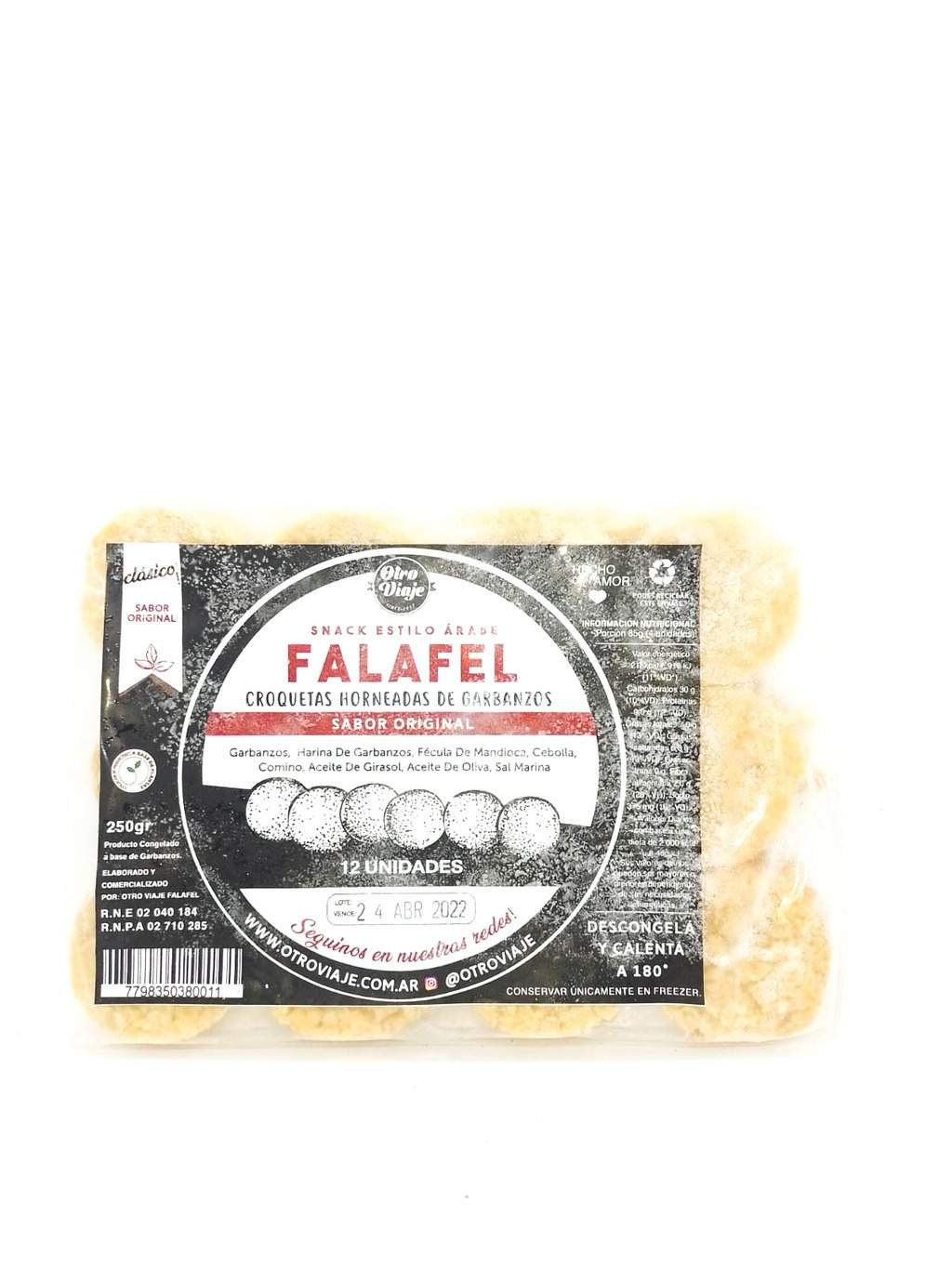 Falafel "otro Viaje" De Garbanzos Horneadas X 12un