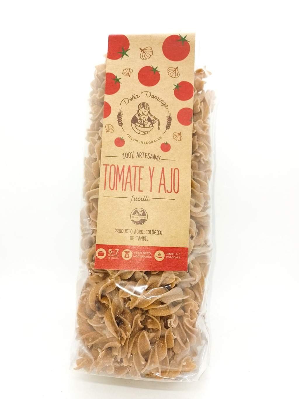 Fideos Integrales De Tomate Y Ajo "doÑa Dominga" 400 Gr
