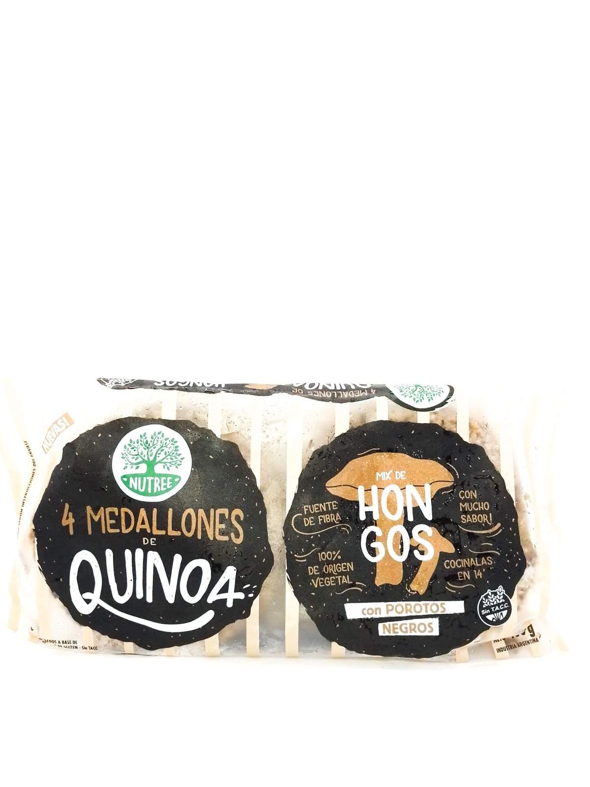 Medallones De Quinoa "nutree" Mix De Hongos Con Porotos Negros X4u