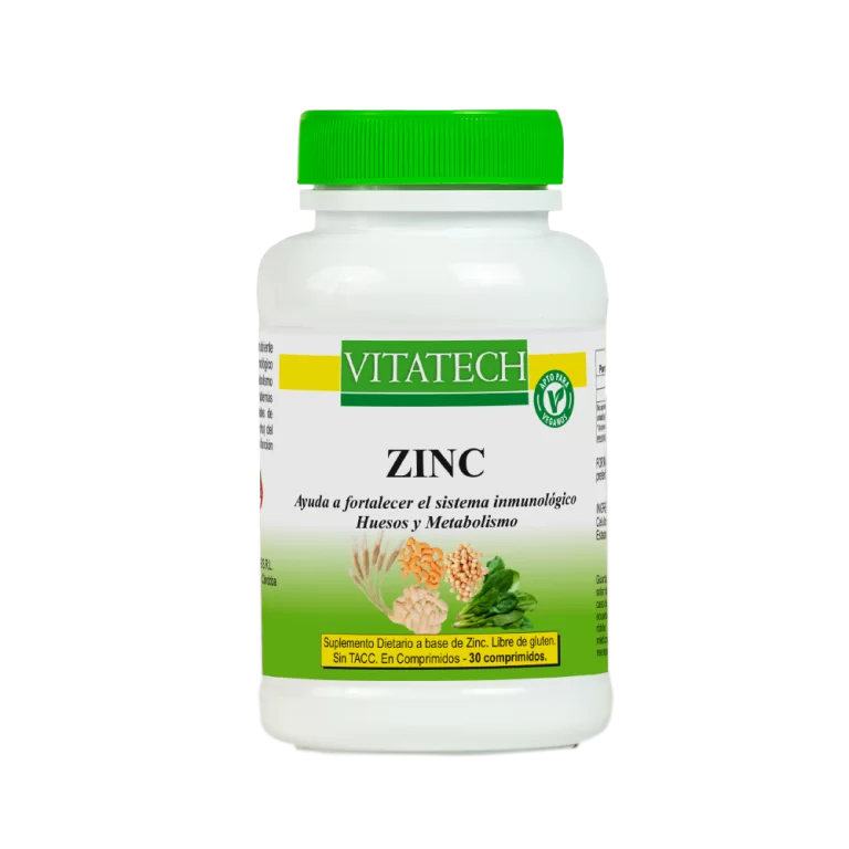 Capsulas De Zinc "vitatech" 30 Unid