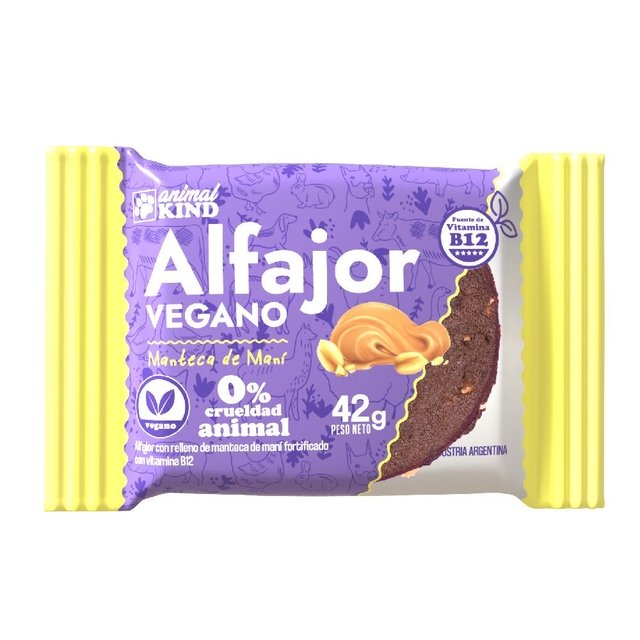 Alfajor "animal Kind"manteca De Mani 42g