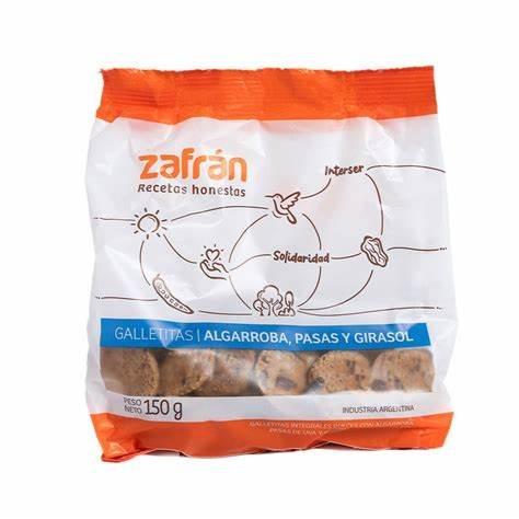 Galletitas "zafranito" Avena  Pasas Y Ghia 150 Gr