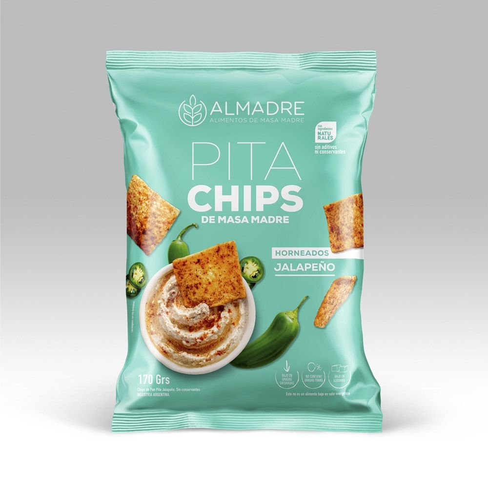 Chips Pita "almadre" Horneados JalapeÑo X 170 Gr