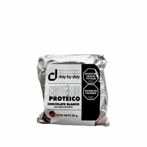 Alfajor ¨day By Day¨ Proteico. Blanco Con Ddl. 20% Proteina . 60 Gr