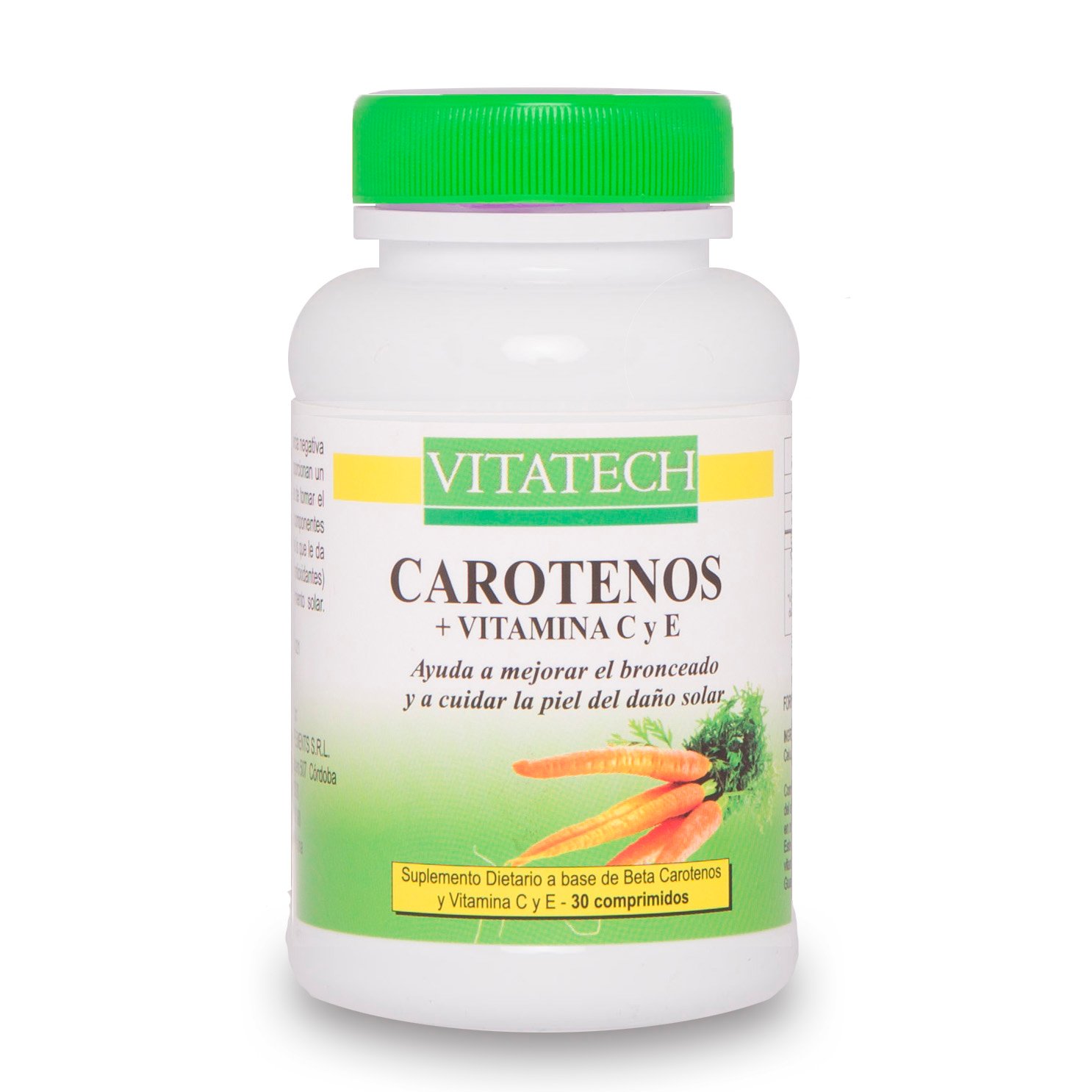 Carotenos "vitatech"  Vitamina C Y E X 30 Comprimidos