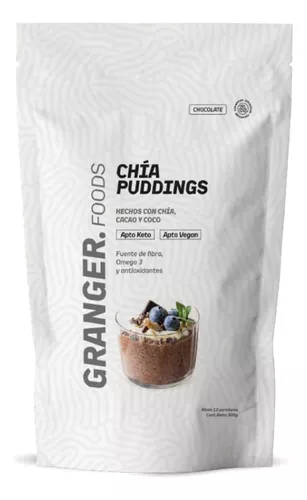 Chia "granger" Puddings Sabor Chocolate  300 Gr