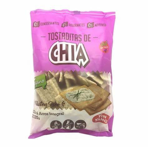 Tostaditas De Ghia "yinyang" Ghia & Arroz Integral  120 Gr