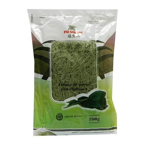Fideos De Arroz "fu Sheng" Con Espinacas X 200g