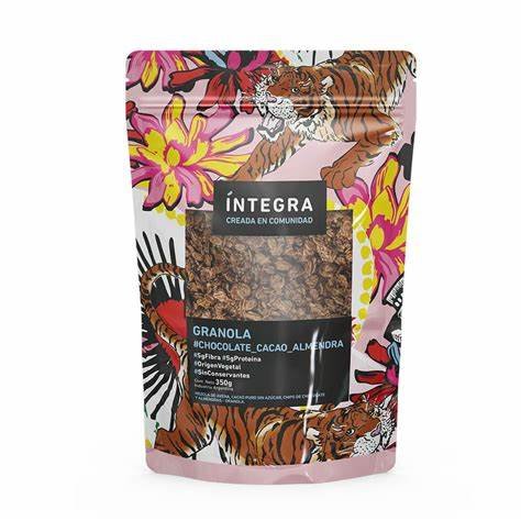 Granola ¨integra¨ Chocolate Cacao Y Almendra 350 Gr